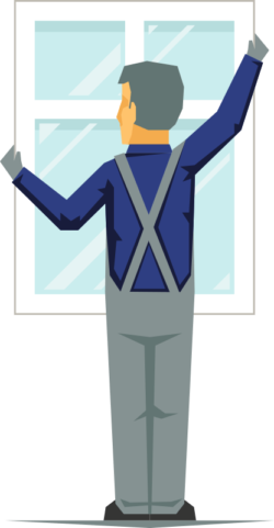 window fitter graphic window fitter graphic